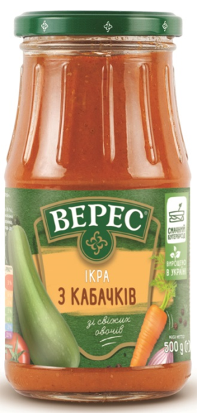 Paste Of Zucchini "Veres", 500g