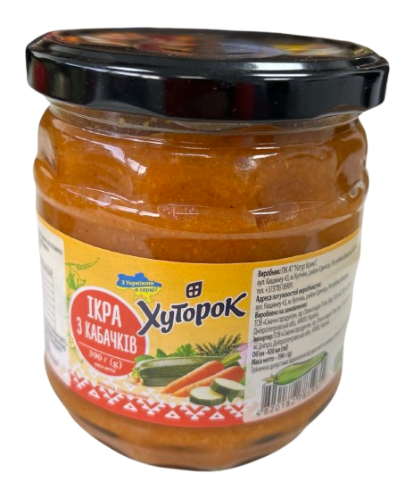 Vegetable Spread Khutorok "Ikra Kabachkovaya", 390g