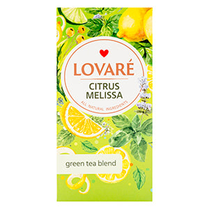 Tea, Green And Herbal, Lemon «Citrus Melissa Tea», Lovare, 36g
