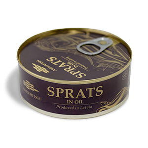 Canned Easy Open Sprats In Oil "Amberfish", 240g