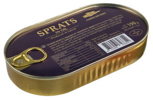 Canned Easy Open Sprats In Oil "Amberfish", 190g