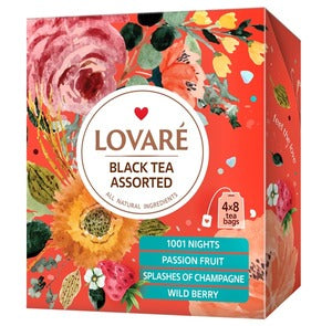 Tea Lovare "Black Tea Assortment", 64g (4 x 8 tea bags)