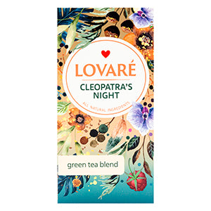 Tea, Green, Fruits, Flower, Raspberry «Cleopatra's Night Tea», Lovare, 36g