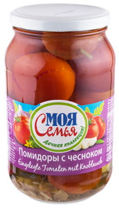 Tomatoes Pickled With Garlic "My Family", 880g