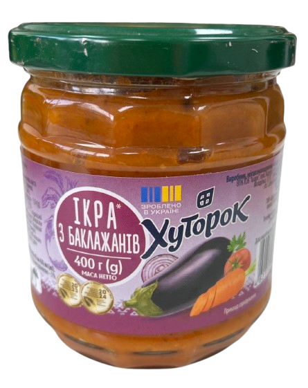 Vegetable Spread Khutorok "Ikra Baklazhanaya", 410g