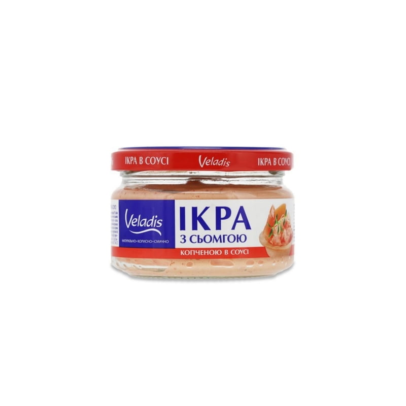 Caviar Spread, Capelin And Smoked Salmon, Delicacy "Veladis", 160g