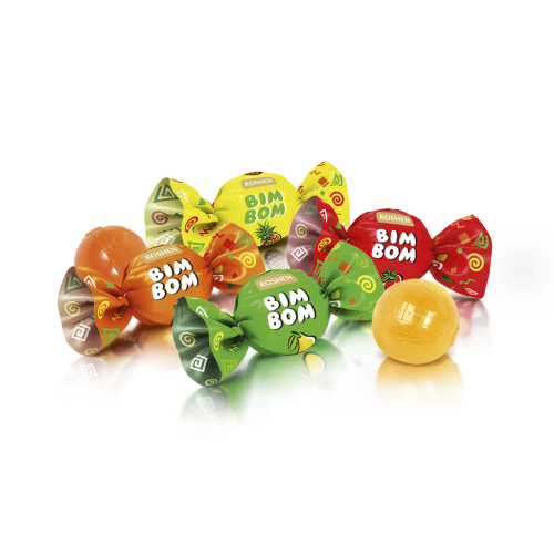 Hard Candies With Fruit And Berry Filling "Bim-Bom", Roshen, 1kg