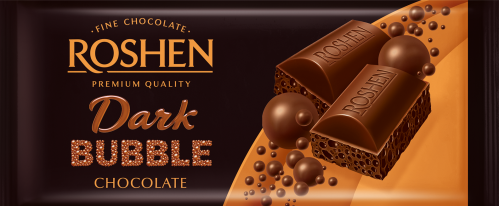 Chocolate Dark With Bubbles "Roshen", 80g