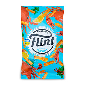 Rye-Wheat Croutons With Crab Flavour "Flint", 70g