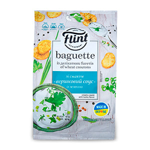 Wheat Crust, Dried, Baguette With Creamy Sauce And Herbs Flavour "Flint" 90g