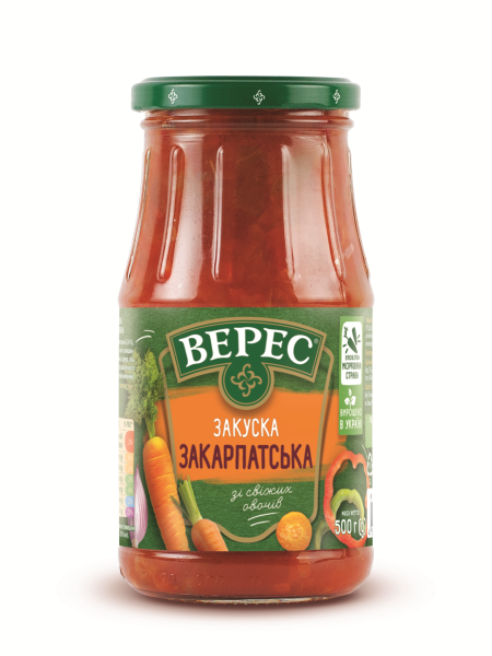 Paste Vegetable Transcarpathian "Veres", 500g