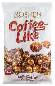 Hard Candies "Milky Splash CoffeeLike", Roshen, 1kg