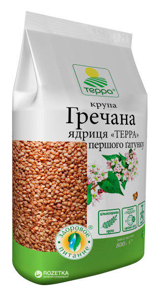 Крупа гречана "Терра", 800г