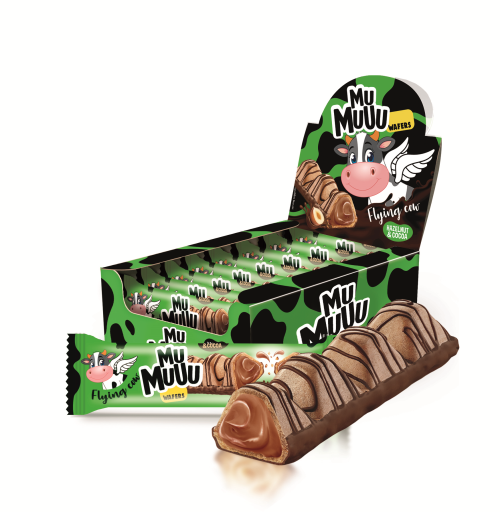 Wafer Hazelnut Flavor "Muuu", 22g