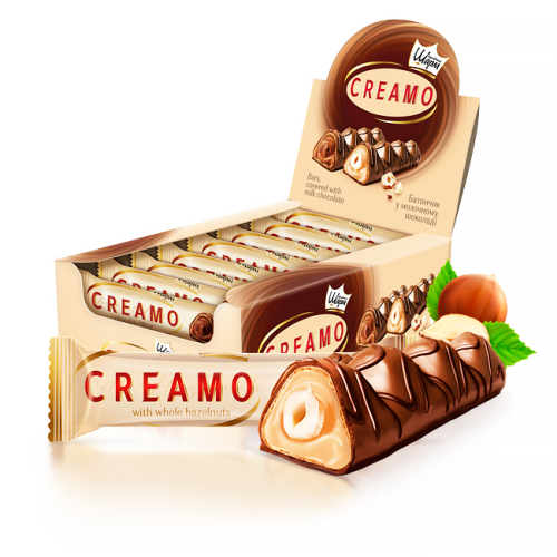 Wafer With Nut Cream and Whole Hazelnuts "AVK", 25g