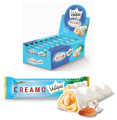 Wafer With Coconut Cream and Whole Almonds "AVK", 29g