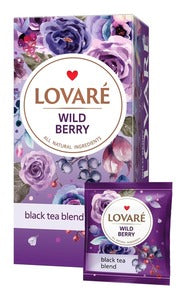 Tea, Black, Berries And Wild Berry «Wild Berries Tea», Lovare, 48g