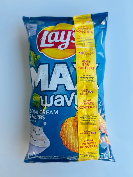 Чіпси Wavy Fromage та трави "Lays", 120г