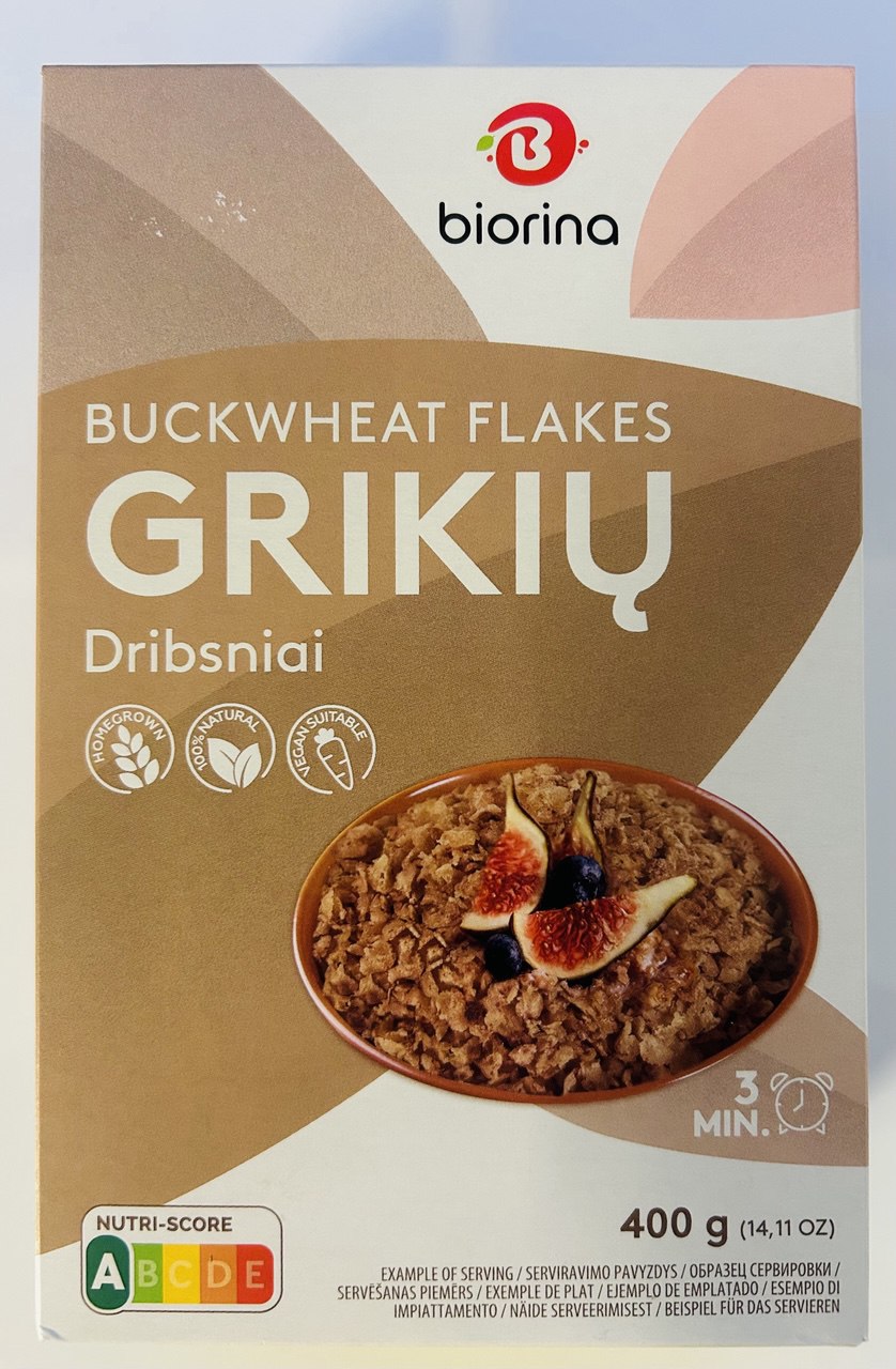 Buckwheat Flakes "Biorina", 400g