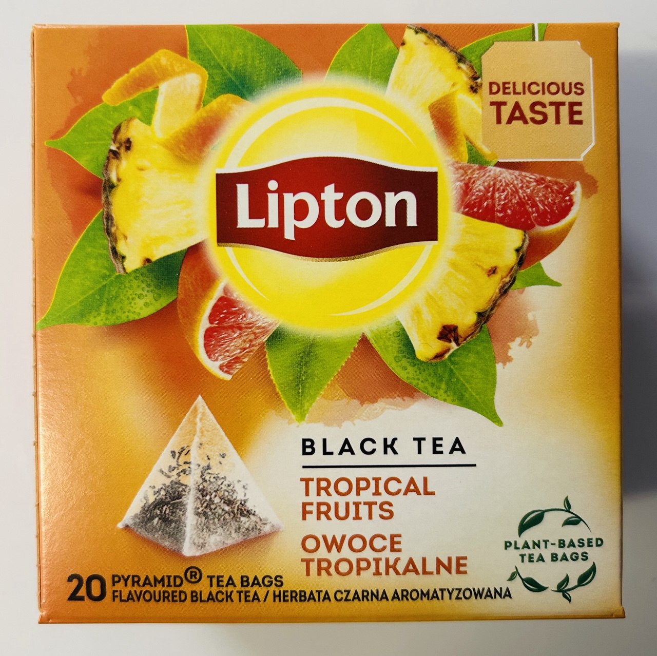 Чай пірамідки Тропічні фрукти "Lipton", 36г