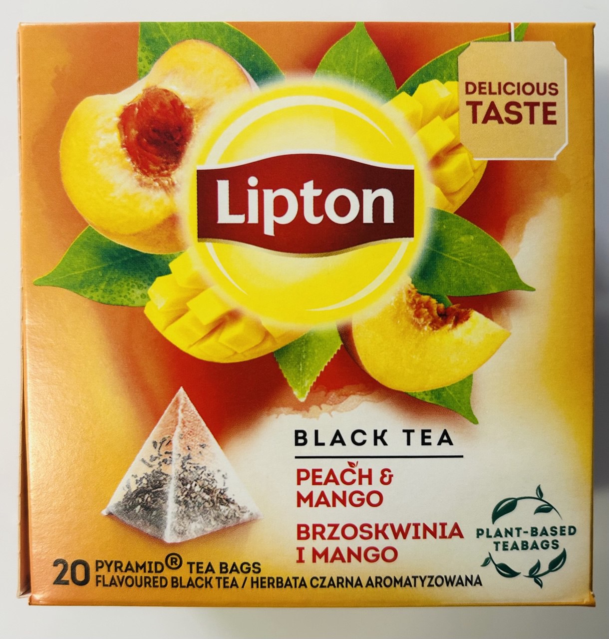 Чай пірамідки Персик і Манго "Lipton", 36г