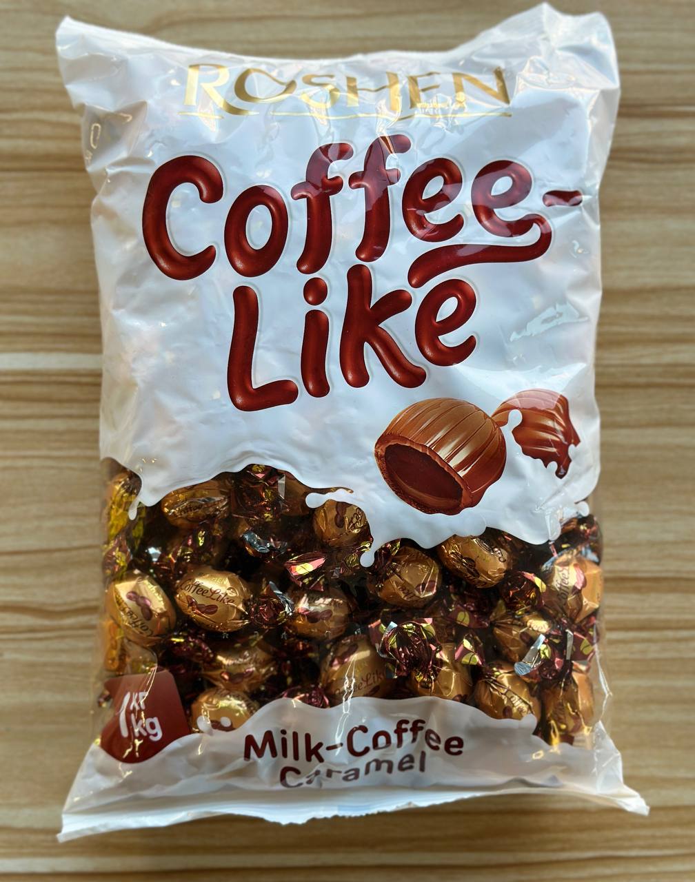 Hard Candies "Milky Splash CoffeeLike", Roshen, 1kg